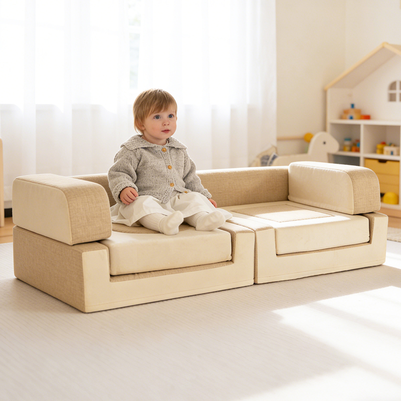 High Quality Wholesale Kids Modular Sofa Play Couch Compressed Modern  for Toddlers
